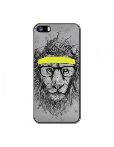 Coque Hipster Lion pour iPhone 5 et 5S - Balazs Solti