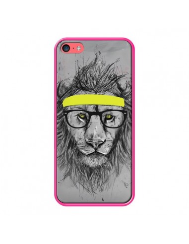 Coque Hipster Lion pour iPhone 5C - Balazs Solti