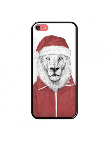 Coque Santa Lion Père Noel pour iPhone 5C - Balazs Solti