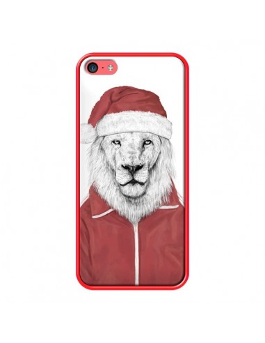 Coque Santa Lion Père Noel pour iPhone 5C - Balazs Solti