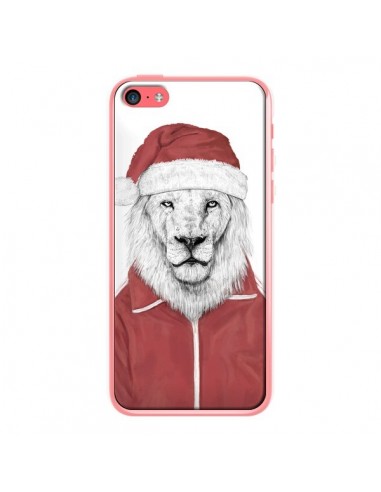 Coque Santa Lion Père Noel pour iPhone 5C - Balazs Solti