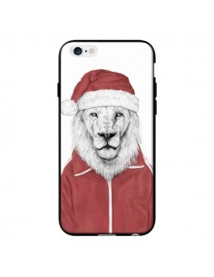 Coque Santa Lion Père Noel pour iPhone 6 - Balazs Solti