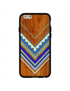 Coque Azteque Arbutus Blue Bois Aztec Tribal pour iPhone 6 - Jenny Mhairi