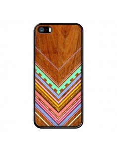 Coque Azteque Arbutus Pastel Bois Aztec Tribal pour iPhone 5 et 5S - Jenny Mhairi