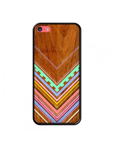 Coque Azteque Arbutus Pastel Bois Aztec Tribal pour iPhone 5C - Jenny Mhairi