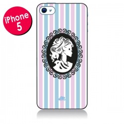 Coque Camée Squelette Rose et Bleue pour iPhone 5