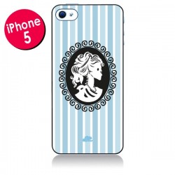 Coque Camée Squelette Bleue pour iPhone 5