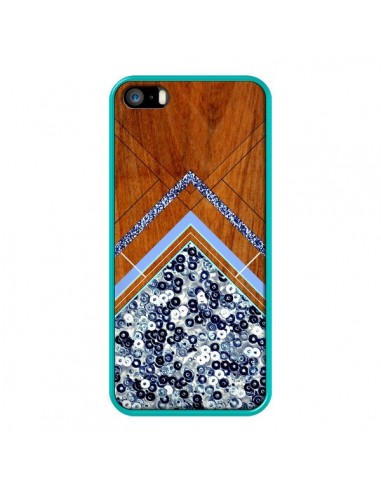 Coque Sequin Geometry Bois Azteque Aztec Tribal pour iPhone 5 et 5S - Jenny Mhairi