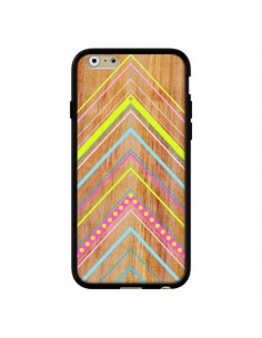 Coque Wooden Chevron Pink Bois Azteque Aztec Tribal pour iPhone 6 - Jenny Mhairi