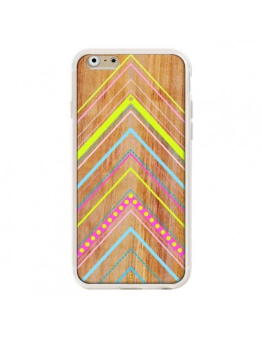 Coque Wooden Chevron Pink Bois Azteque Aztec Tribal pour iPhone 6 - Jenny Mhairi