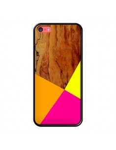 Coque Wooden Colour Block Bois Azteque Aztec Tribal pour iPhone 5C - Jenny Mhairi