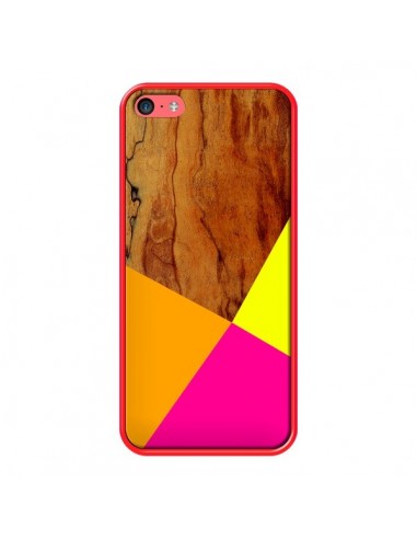 Coque Wooden Colour Block Bois Azteque Aztec Tribal pour iPhone 5C - Jenny Mhairi