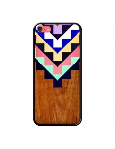Coque Wooden Tribal Bois Azteque Aztec Tribal pour iPhone 5C - Jenny Mhairi