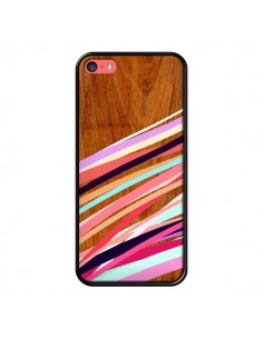 Coque Wooden Waves Coral Bois Azteque Aztec Tribal pour iPhone 5C - Jenny Mhairi