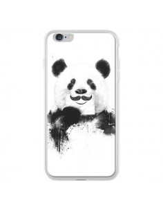 Coque Funny Panda Moustache Movember pour iPhone 6 Plus - Balazs Solti