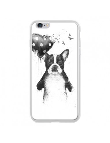 Coque Lover Bulldog Chien Dog My Heart Goes Boom pour iPhone 6 Plus - Balazs Solti