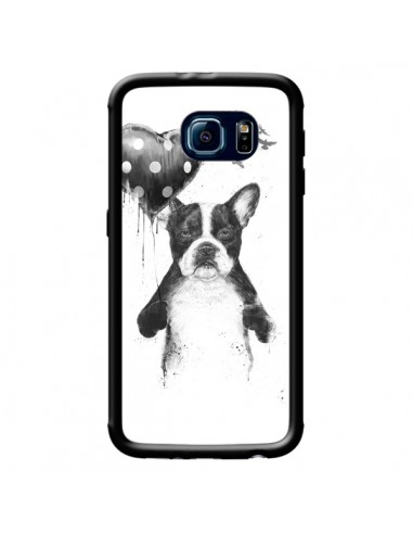 Coque Lover Bulldog Chien Dog My Heart Goes Boom pour Samsung Galaxy S6 - Balazs Solti
