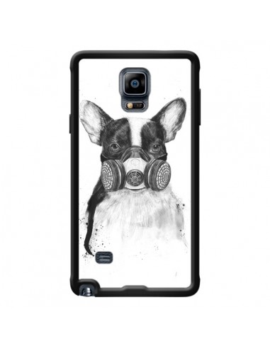 Coque Tagueur Bulldog Dog Chien Big City Life pour Samsung Galaxy Note 4 - Balazs Solti