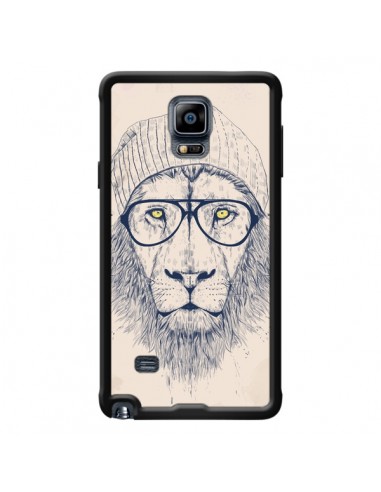 Coque Cool Lion Lunettes pour Samsung Galaxy Note 4 - Balazs Solti