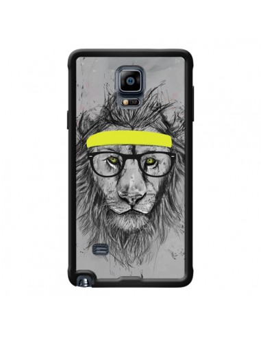 Coque Hipster Lion pour Samsung Galaxy Note 4 - Balazs Solti