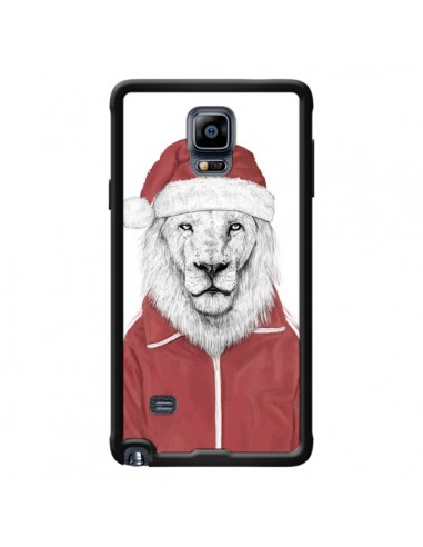 Coque Santa Lion Père Noel pour Samsung Galaxy Note 4 - Balazs Solti