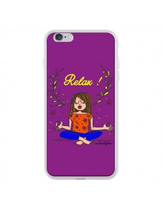 Coque Fille Relax Zen Yoga pour iPhone 6 Plus - Leellouebrigitte