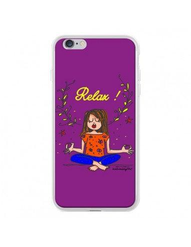 Coque Fille Relax Zen Yoga pour iPhone 6 Plus - Leellouebrigitte