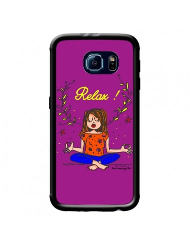 Coque Fille Relax Zen Yoga pour Samsung Galaxy S6 - Leellouebrigitte