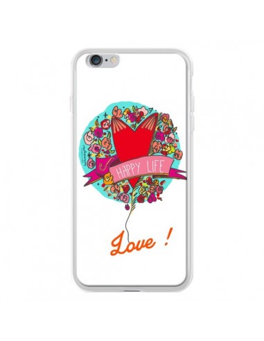 Coque Love Happy Life pour iPhone 6 Plus - Leellouebrigitte