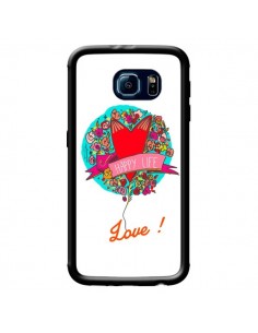 Coque Love Happy Life pour Samsung Galaxy S6 - Leellouebrigitte