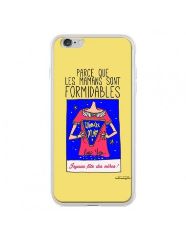 Coque Parce que les mamans sont formidables Fête des Mères pour iPhone 6 Plus - Leellouebrigitte