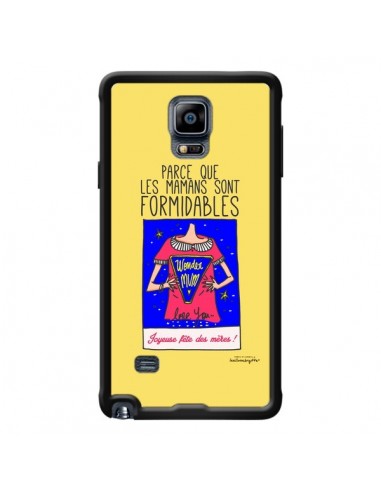 Coque Parce que les mamans sont formidables Fête des Mères pour Samsung Galaxy Note 4 - Leellouebrigitte