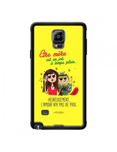 Coque Etre mère est un job à plein temps Fête des Mères pour Samsung Galaxy Note 4 - Leellouebrigitte