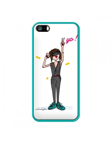 Coque Jeune Fille Yo pour iPhone 5 et 5S - Leellouebrigitte