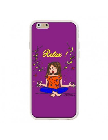 Coque Fille Relax Zen Yoga pour iPhone 6 - Leellouebrigitte