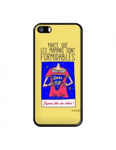 Coque Parce que les mamans sont formidables Fête des Mères pour iPhone 5 et 5S - Leellouebrigitte