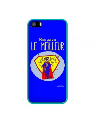 Coque Le meilleur Papa Fête des Pères pour iPhone 5 et 5S - Leellouebrigitte