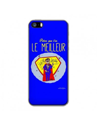 Coque Le meilleur Papa Fête des Pères pour iPhone 5 et 5S - Leellouebrigitte