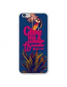 Coque Give me a summer to remember souvenir paysage pour iPhone 6 Plus - Eleaxart