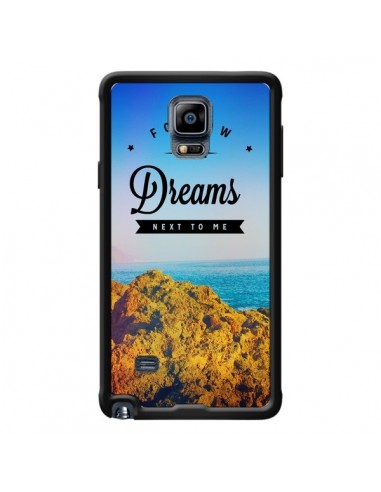 Coque Follow your dreams Suis tes rêves pour Samsung Galaxy Note 4 - Eleaxart
