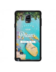 Coque Follow your dreams Suis tes rêves Islands pour Samsung Galaxy Note 4 - Eleaxart