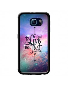 Coque I want to live Je veux vivre pour Samsung Galaxy S6 - Eleaxart