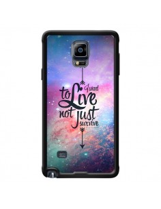 Coque I want to live Je veux vivre pour Samsung Galaxy Note 4 - Eleaxart