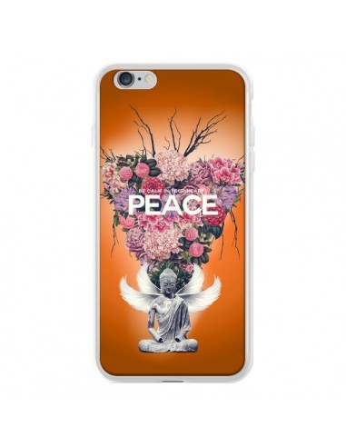 Coque Peace Fleurs Buddha pour iPhone 6 Plus - Eleaxart