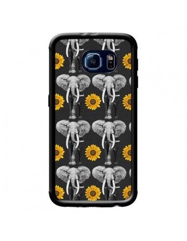 Coque Elephant Tournesol pour Samsung Galaxy S6 - Eleaxart