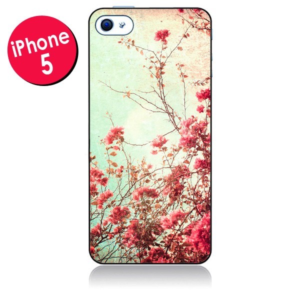 coque avec une rose fleur iphone 5