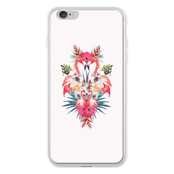 coque iphone 8 tropical flamant rose