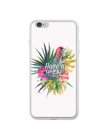 Coque Have a great summer Ete Perroquet Parrot pour iPhone 6 Plus - Eleaxart