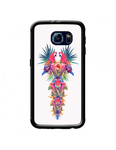 Coque Parrot Kingdom Royaume Perroquet pour Samsung Galaxy S6 - Eleaxart