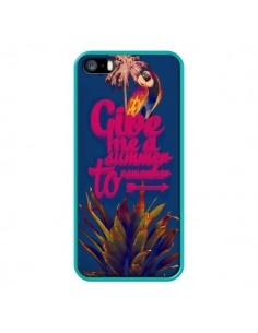 Coque Give me a summer to remember souvenir paysage pour iPhone 5 et 5S - Eleaxart 2
